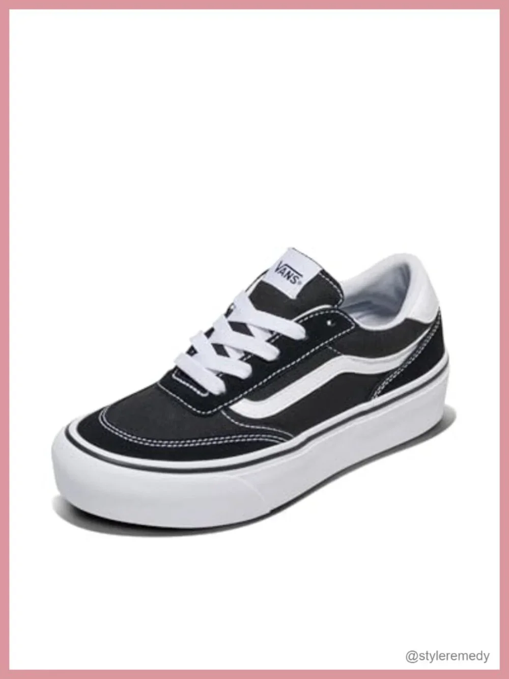Vans Brooklyn LS Platform Sneakers Chunky Low-Top Leather Casual